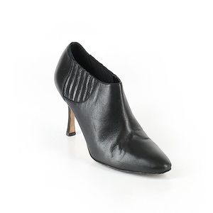 Manolo Blahnik Bootie Black Italian Leather